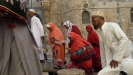 Jerusalm, muulmanos saindo de visita a igreja do santo sepulcro